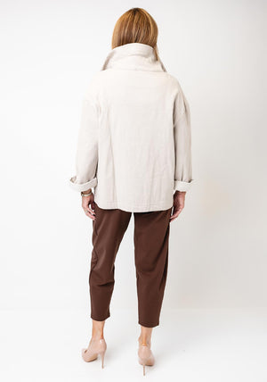 D.E.C.K by Decollage One Size Cotton Jacket, Beige