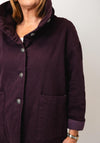 D.E.C.K by Decollage One Size Cotton Jacket, Purple