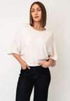 d.e.c.k By Decollage One Size Short Sleeve Jumper, Cream