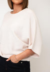d.e.c.k By Decollage One Size Short Sleeve Jumper, Cream