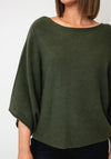 d.e.c.k By Decollage One Size Short Sleeve Jumper, Dark Green