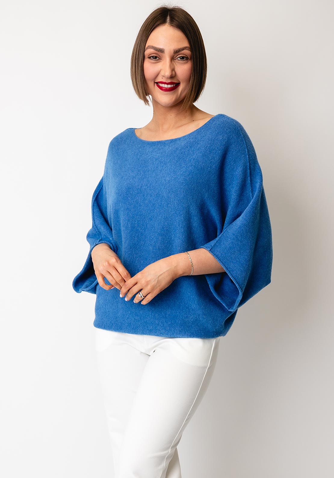 d.e.c.k by Decollage One Size Short Sleeve Jumper, Blue