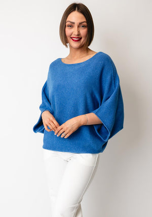 d.e.c.k by Decollage One Size Short Sleeve Jumper, Blue
