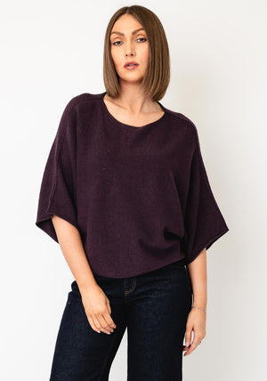 d.e.c.k By Decollage One Size Short Sleeve Jumper, Purple