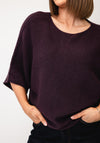 d.e.c.k By Decollage One Size Short Sleeve Jumper, Purple