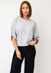 d.e.c.k By Decollage One Size Short Sleeve Jumper, Light Grey