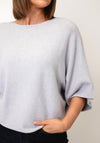 d.e.c.k By Decollage One Size Short Sleeve Jumper, Light Grey