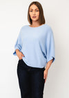 d.e.c.k By Decollage One Size Short Sleeve Jumper, Light Blue
