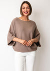 d.e.c.k by Decollage One Size Short Sleeve Jumper, Taupe
