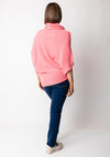 d.e.c.k by Decollage Cowl Neck Batwing Jumper, Coral