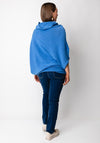 d.e.c.k by Decollage Cowl Neck Batwing Jumper, Blue