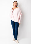 d.e.c.k by Decollage Draped Oversized Jumper, Pink