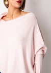d.e.c.k by Decollage Draped Oversized Jumper, Pink