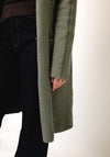 D.E.C.K By Decollage Long Knitted Cardigan, Light Green