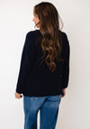 d.e.c.k By Decollage Relaxed V-Neck Knitted Sweater, Navy