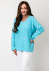 D.E.C.K By Decollage One Size V-Neck Sweater, Sky Blue