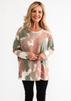 D.E.C.K By Decollage One Size Watercolour Top, Green