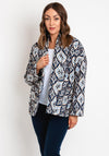 D.E.C.K By Decollage One Size Ikat Quilted Jacket, Navy