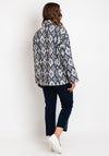 D.E.C.K By Decollage One Size Ikat Quilted Jacket, Navy