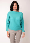 D.e.c.k by Decollage Ribbed Knit Jumper, Aqua