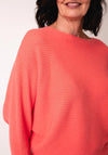D.e.c.k by Decollage Ribbed Knit Jumper, Coral