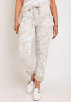 D.E.C.K By Decollage Floral Print Trousers, Beige