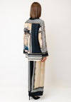 d.e.c.k By Decollage One Size Ship Print Blouse, Beige Multi