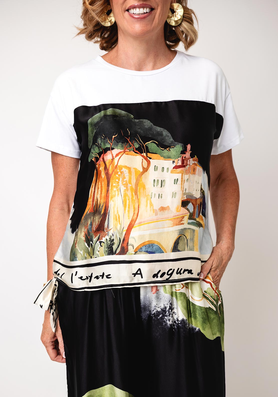 d.e.c.k by Decollage Graphic T-Shirt, Black