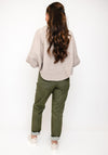D.E.C.K By Decollage One Size Ribbed Sweater, Beige