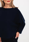 D.E.C.K By Decollage One Size Ribbed Sweater, Navy