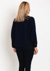 D.E.C.K By Decollage One Size Ribbed Sweater, Navy
