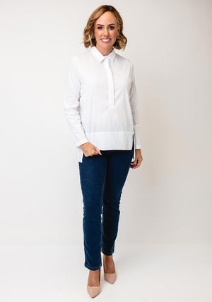 d.e.c.k By Decollage Half Black Shirt, White