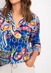 D.E.C.K By Decollage Paisley Print Tunic Top, Light Blue