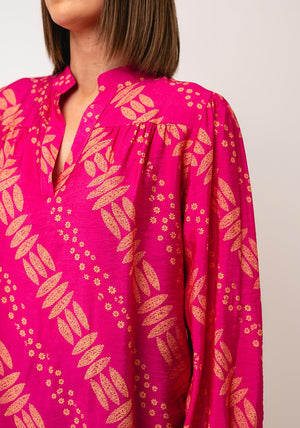 d.e.c.k By Decollage Floral Print Blouse, Pink Multi