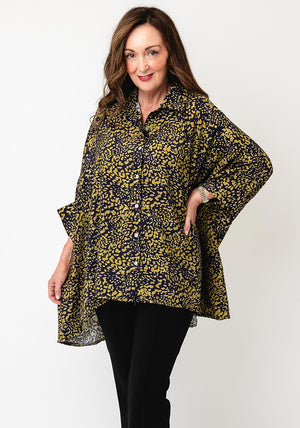 DECOLLAGE DECK OVERSIZED BLOUSE