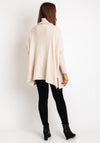 D.E.C.K By Decollage Button Detail One Size Knitted Sweater, Beige