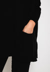 D.E.C.K By Decollage One Size Button Detail Knitted Sweater, Black