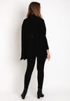 D.E.C.K By Decollage One Size Button Detail Knitted Sweater, Black