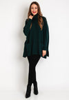 D.E.C.K By Decollage One Size Button Detail Knitted Sweater, Green