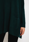 D.E.C.K By Decollage One Size Button Detail Knitted Sweater, Green
