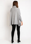 D.E.C.K By Decollage One Size Button Detail Knitted Sweater, Grey