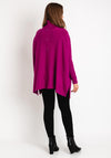 D.E.C.K By Decollage One Size Button Detail Knitted Sweater, Magenta