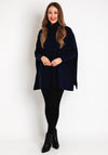 D.E.C.K By Decollage One Size Button Detail Knitted Sweater, Navy