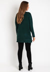 D.E.C.K By Decollage One Size Pocket Detail Knit Sweater, Green