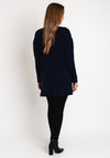 D.E.C.K By Decollage One Size Pocket Detail Knit Sweater, Navy