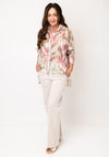 d.e.c.k by Decollage One Size Floral Shirt, Beige