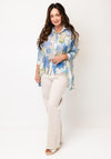 d.e.c.k by Decollage One Size Floral Shirt, Blue