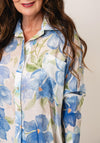 d.e.c.k by Decollage One Size Floral Shirt, Blue