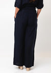 d.e.c.k by Decollage One Sized Linen Trousers, Navy