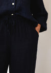 d.e.c.k by Decollage One Sized Linen Trousers, Navy